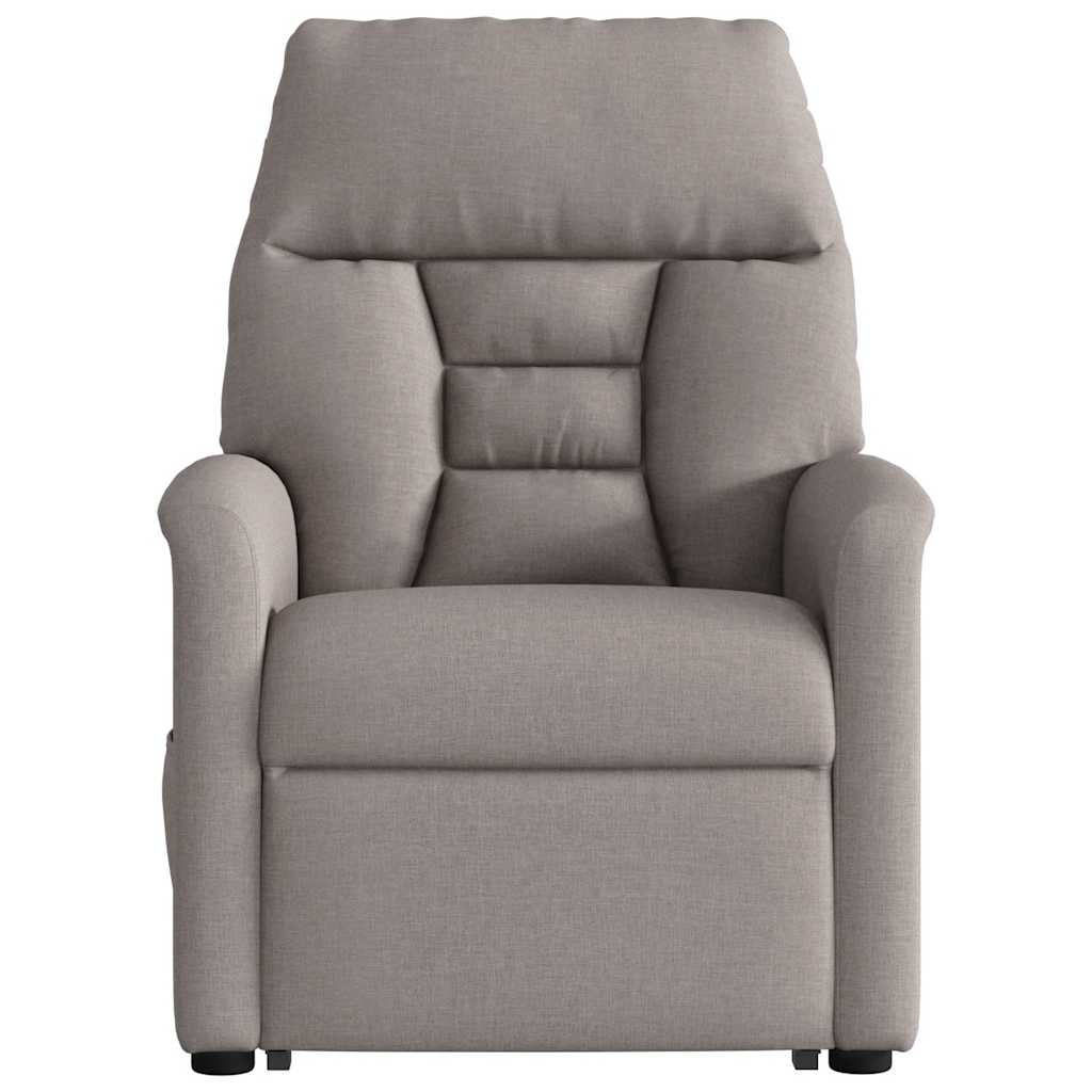Fauteuil inclinable de massage électrique Taupe Tissu - XIOS