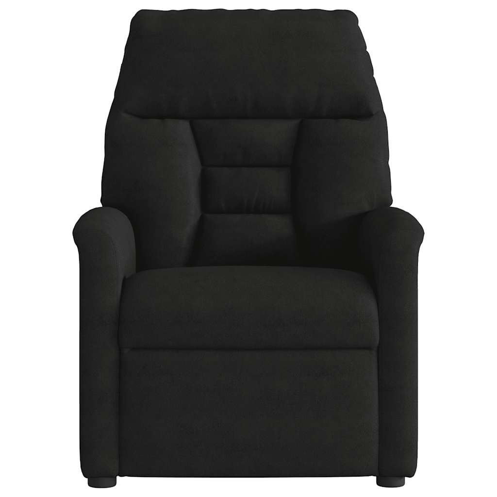 Fauteuil inclinable électrique noir tissu microfibre - XIOS