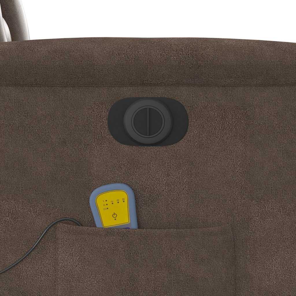 Fauteuil inclinable de massage électrique marron