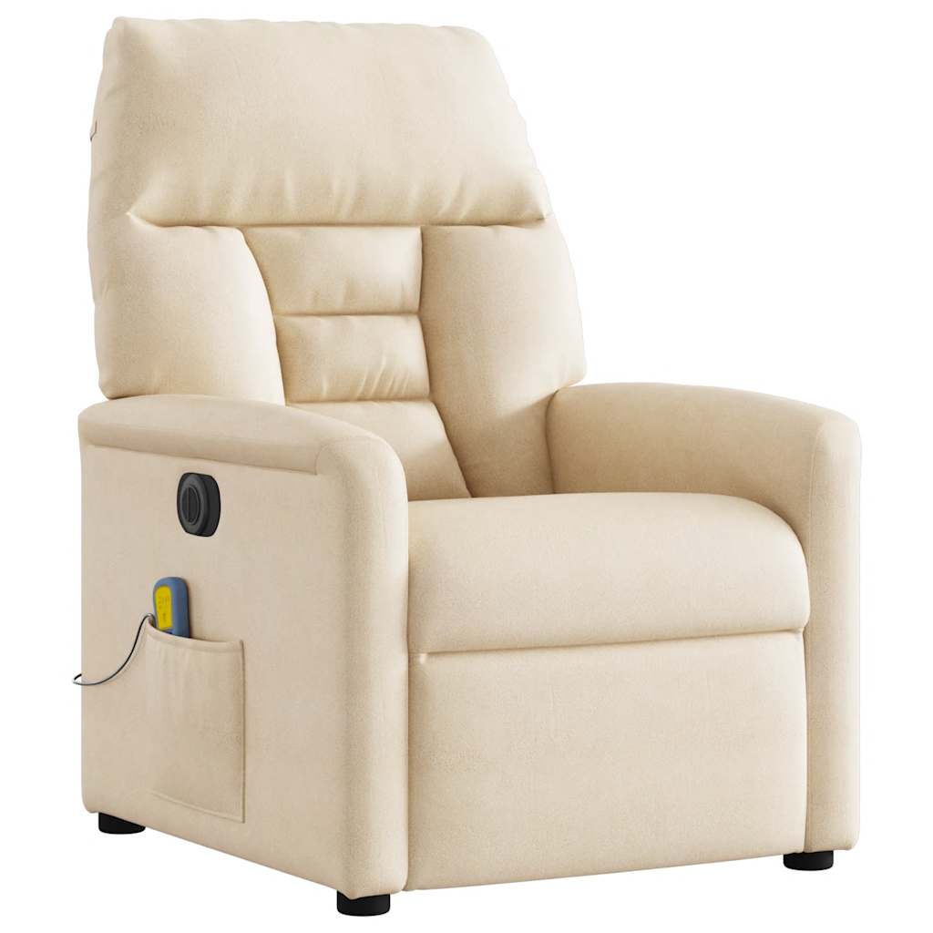 Fauteuil inclinable de massage électrique beige