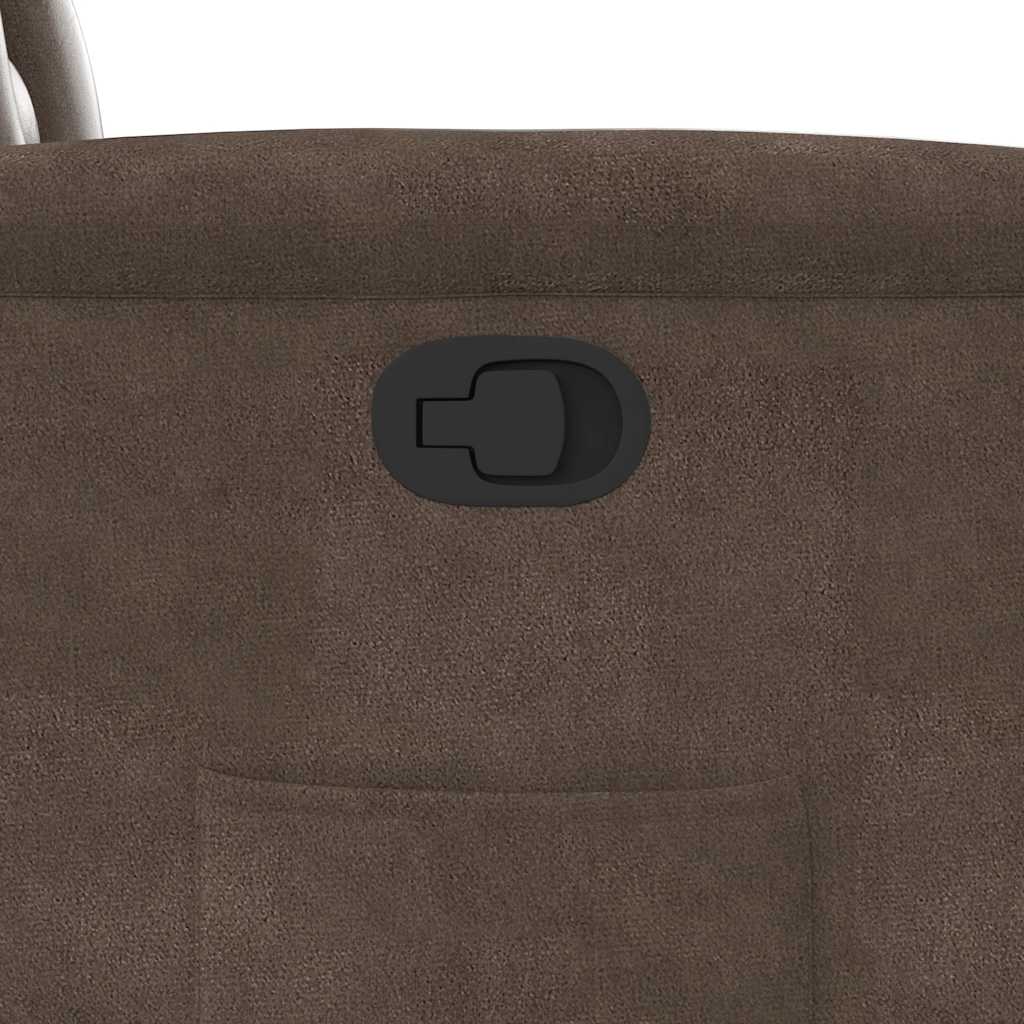 Fauteuil inclinable marron tissu microfibre