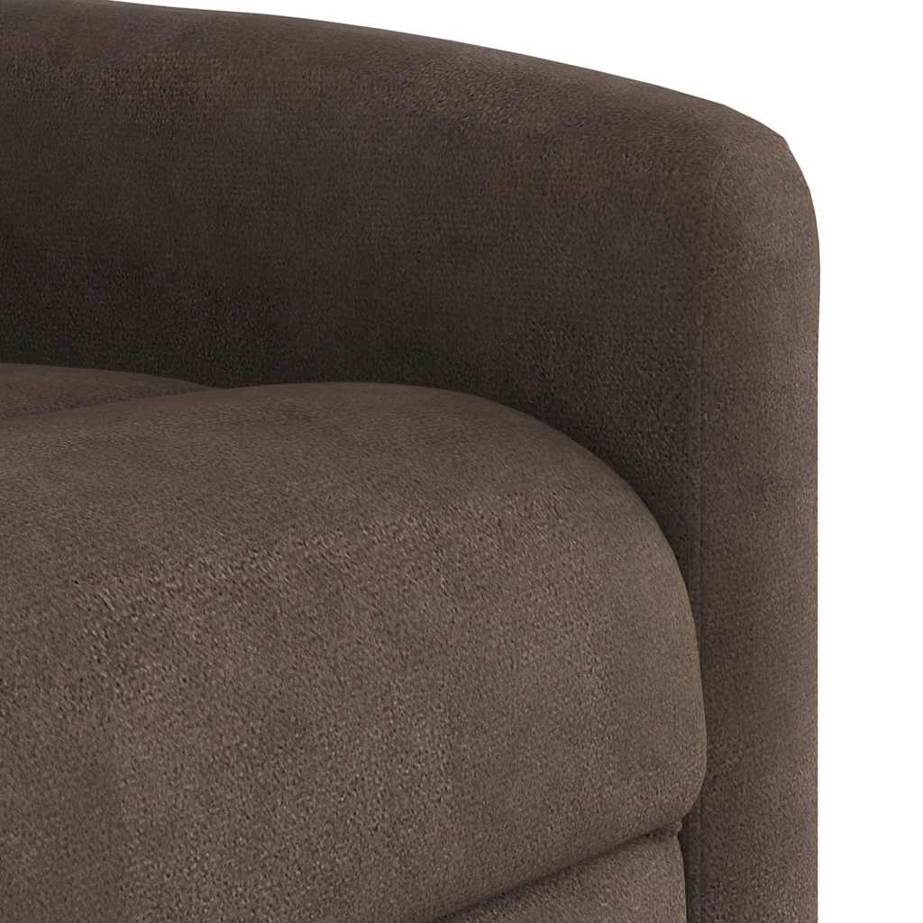 Fauteuil inclinable marron tissu microfibre