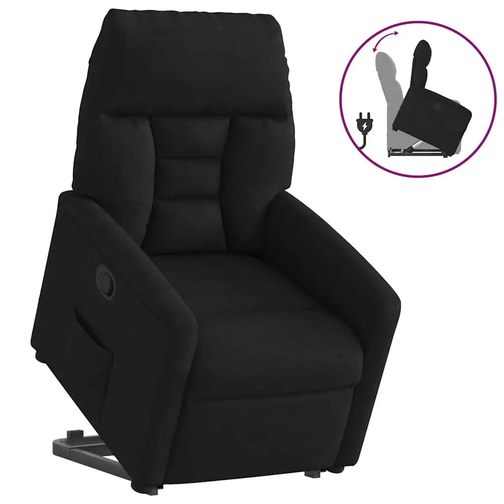 Fauteuil inclinable noir tissu microfibre - XIOS