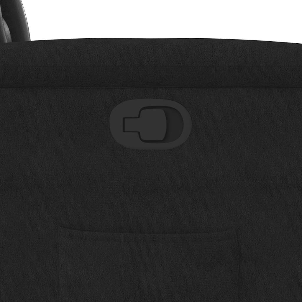 Fauteuil inclinable noir tissu microfibre - XIOS