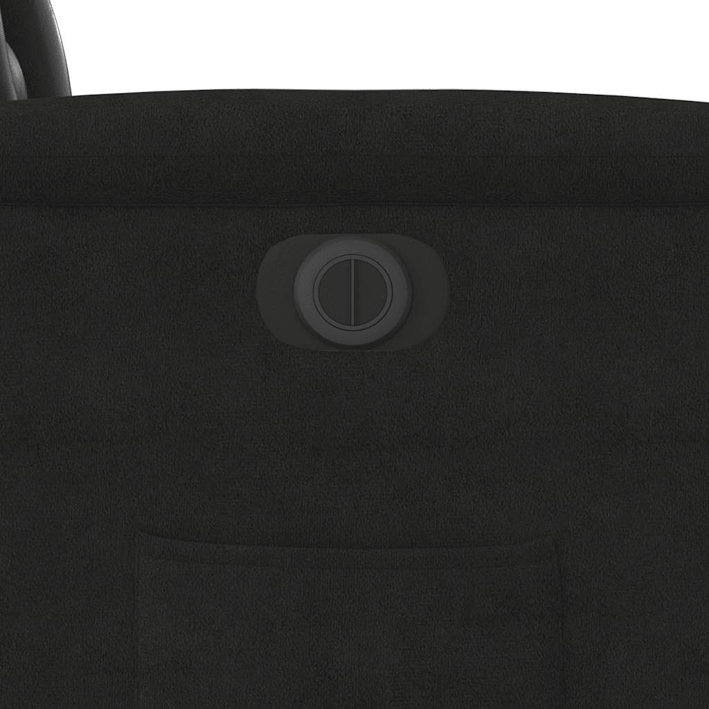 Fauteuil inclinable électrique noir tissu microfibre - XIOS