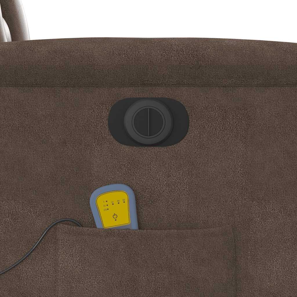 Fauteuil inclinable de massage électrique marron