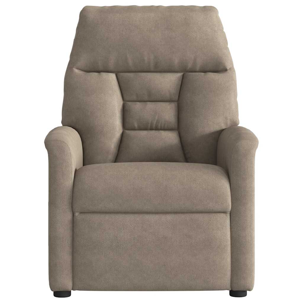 Fauteuil inclinable de massage électrique taupe