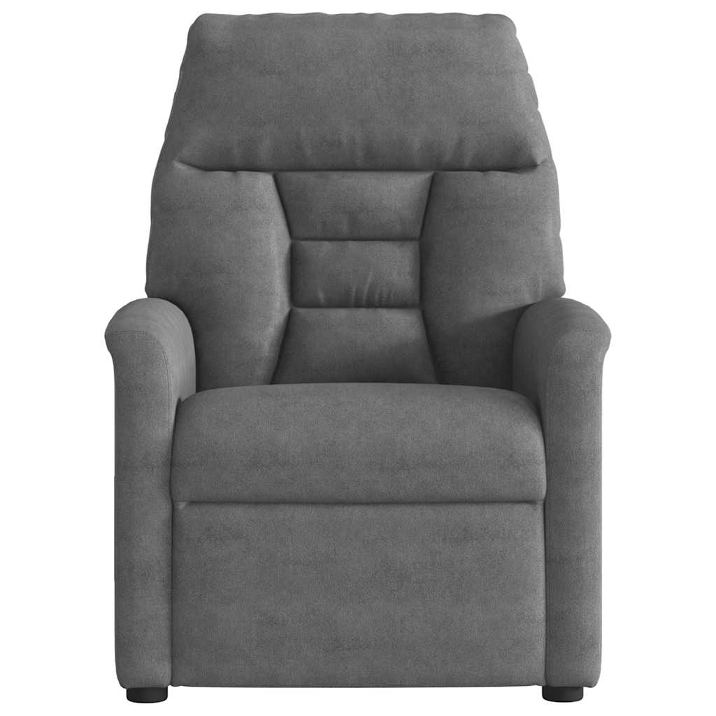 Fauteuil inclinable de massage électrique gris foncé