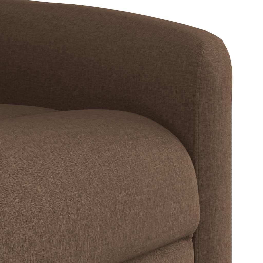 Fauteuil inclinable électrique Marron Tissu - XIOS