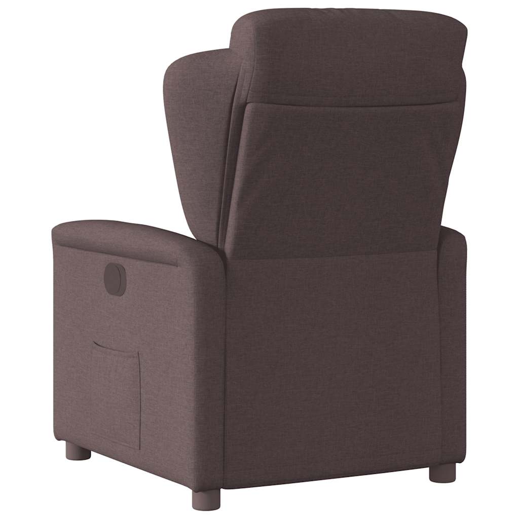 Fauteuil inclinable électrique Marron foncé Tissu - XIOS