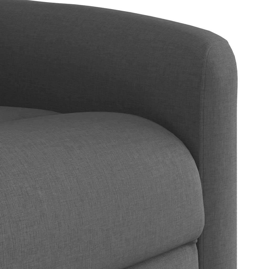 Fauteuil inclinable de massage électrique gris foncé tissu - XIOS