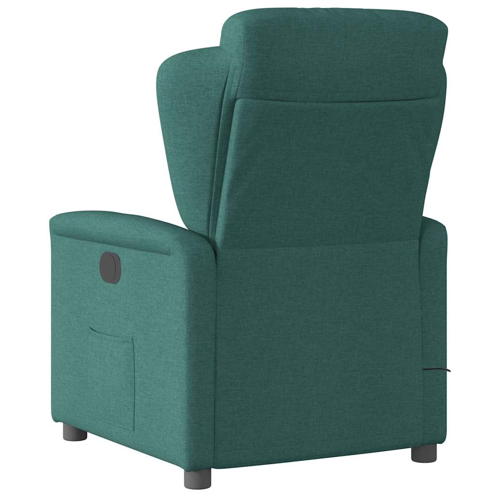 Fauteuil de massage inclinable électrique Vert foncé Tissu - XIOS