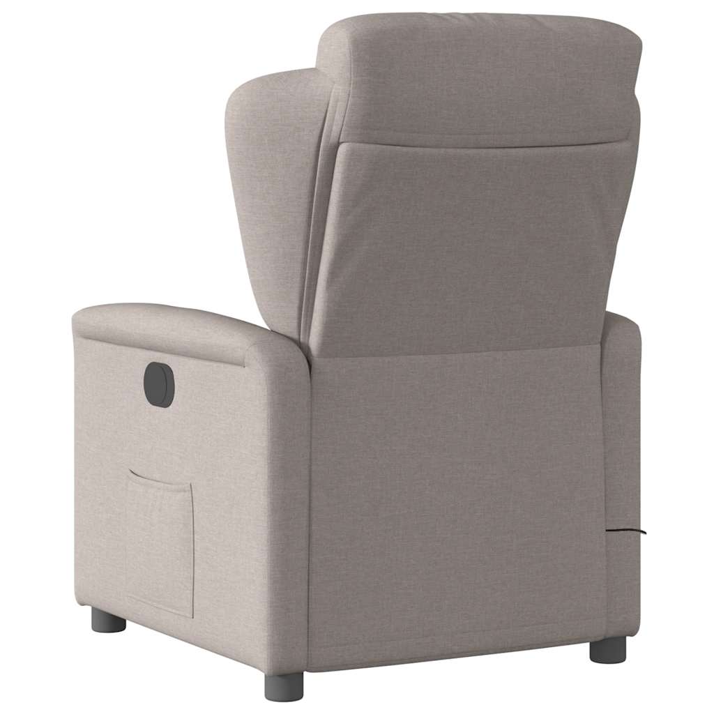 Fauteuil de massage inclinable électrique Taupe Tissu - XIOS