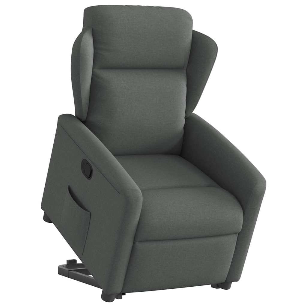 Fauteuil inclinable Gris foncé Tissu - XIOS