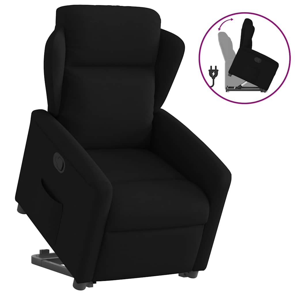 Fauteuil inclinable noir tissu - XIOS