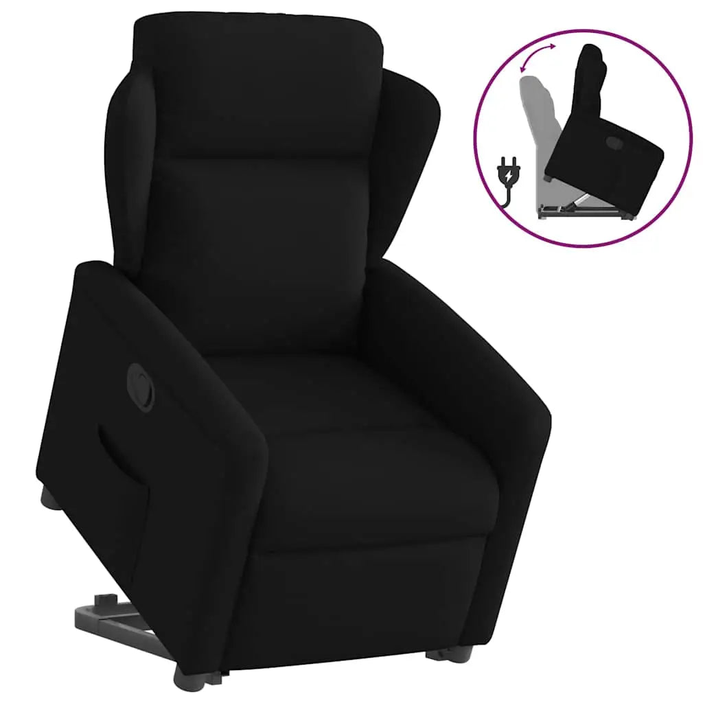 Fauteuil inclinable noir tissu - XIOS