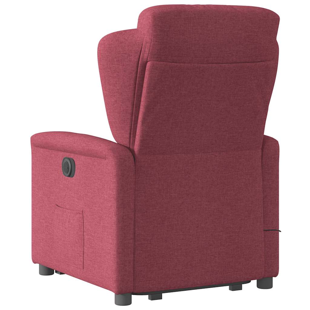 Fauteuil inclinable de massage Rouge bordeaux Tissu - XIOS