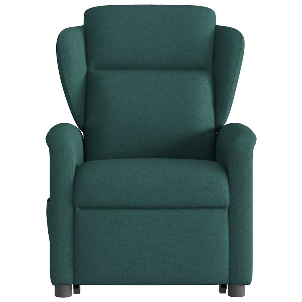 Fauteuil inclinable de massage Vert foncé Tissu - XIOS