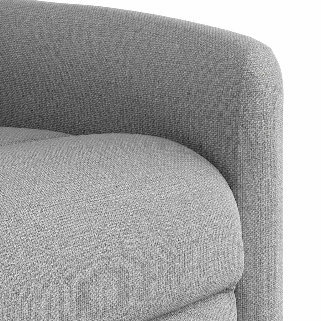 Fauteuil de massage inclinable gris nuage tissu - XIOS