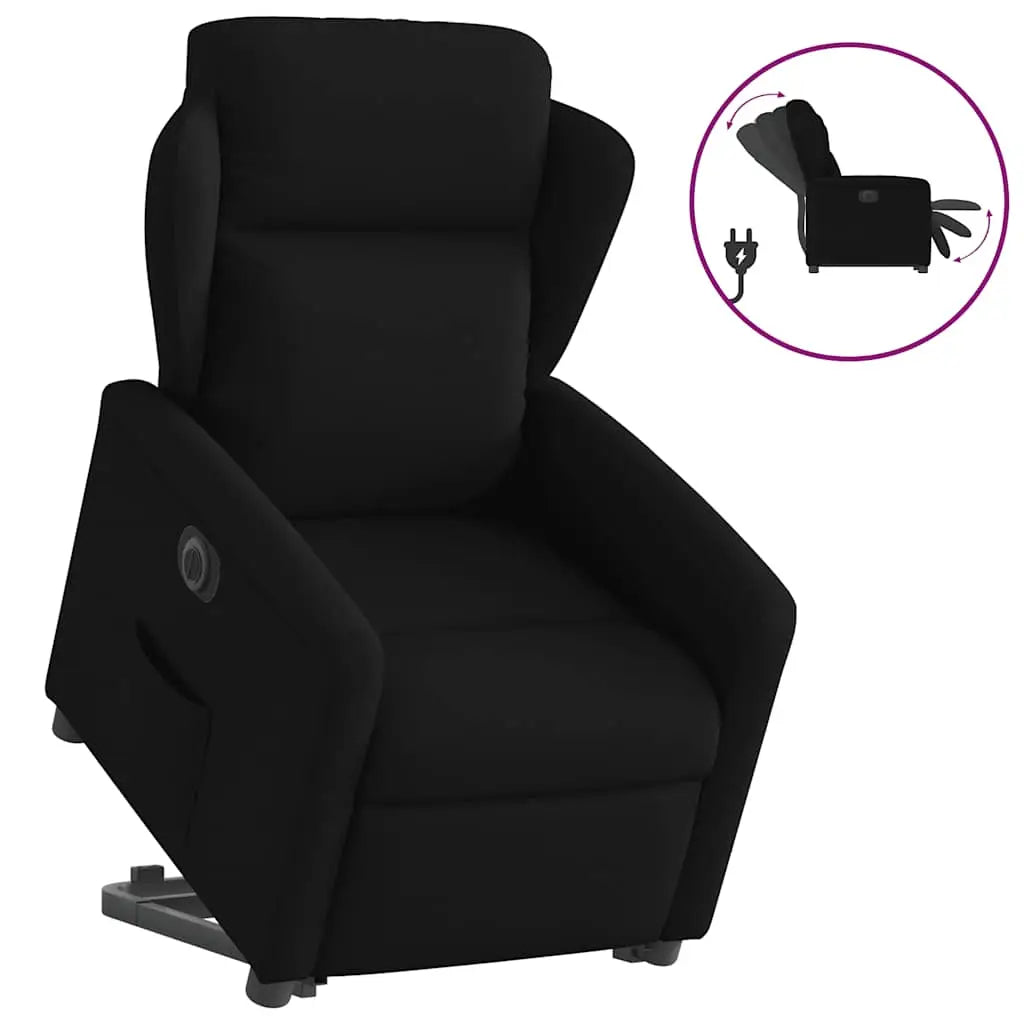 Fauteuil inclinable électrique noir tissu - XIOS