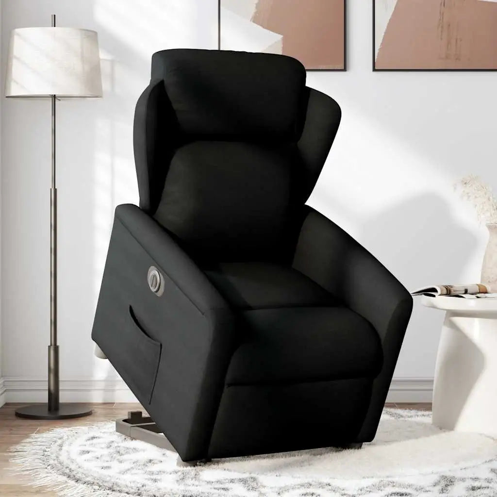 Fauteuil inclinable électrique noir tissu - XIOS
