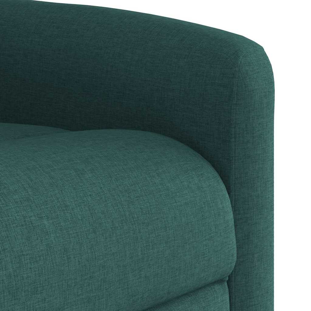 Fauteuil inclinable électrique vert foncé tissu