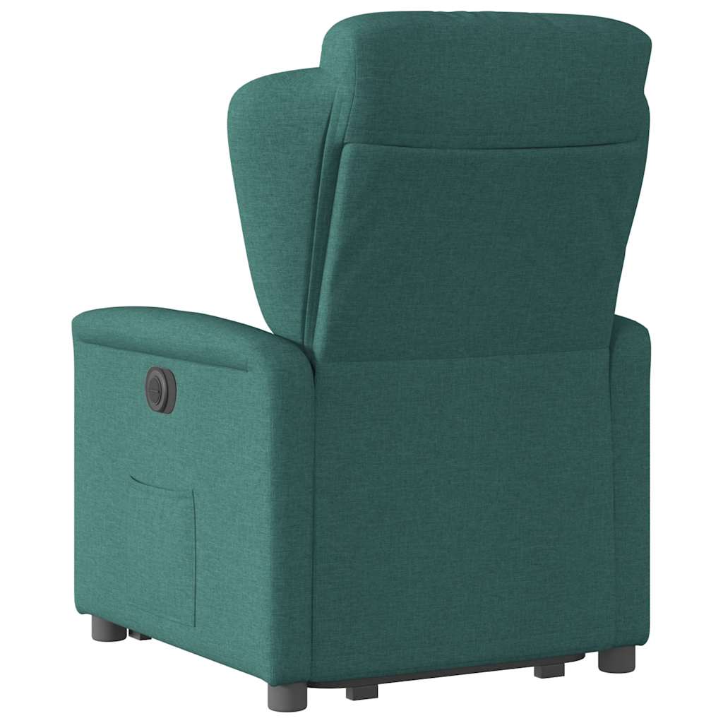 Fauteuil inclinable électrique vert foncé tissu - XIOS