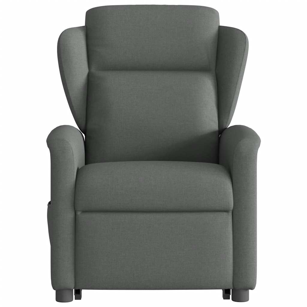 Fauteuil inclinable de massage électrique Gris foncé Tissu - XIOS