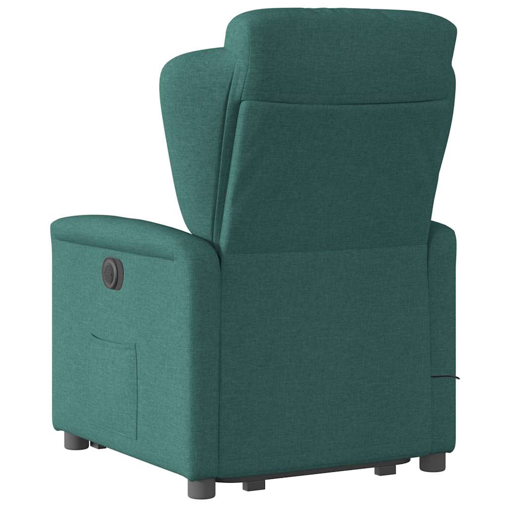 Fauteuil inclinable de massage électrique Vert foncé Tissu - XIOS