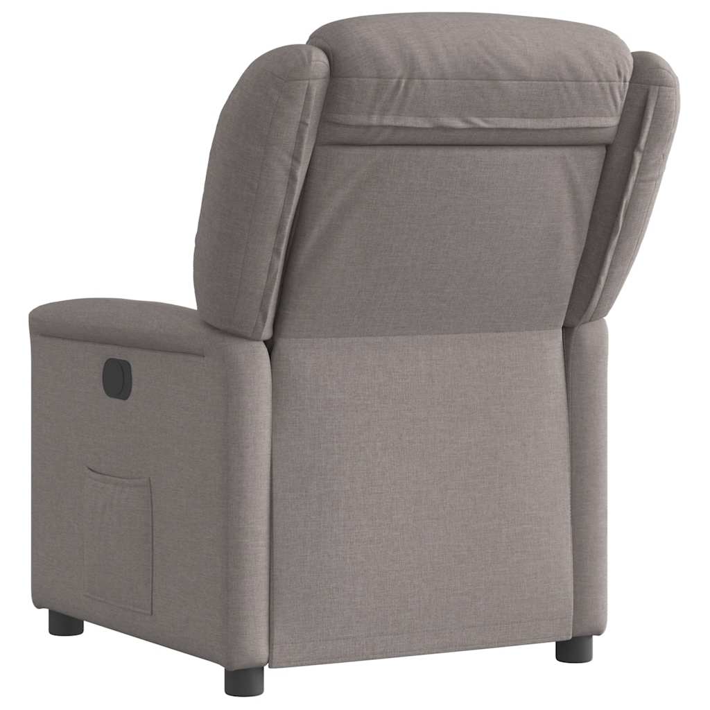 Fauteuil inclinable électrique Taupe Tissu - XIOS