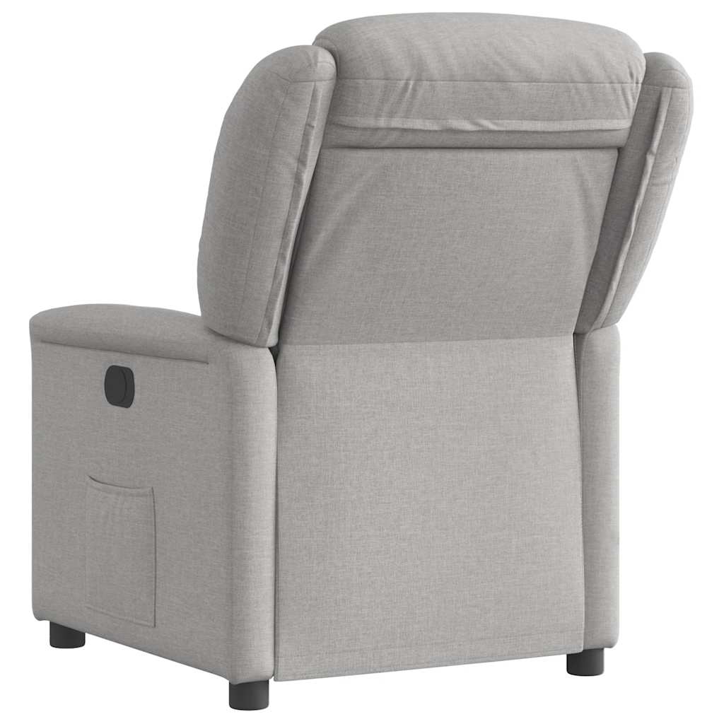 Fauteuil inclinable électrique gris nuage tissu - XIOS