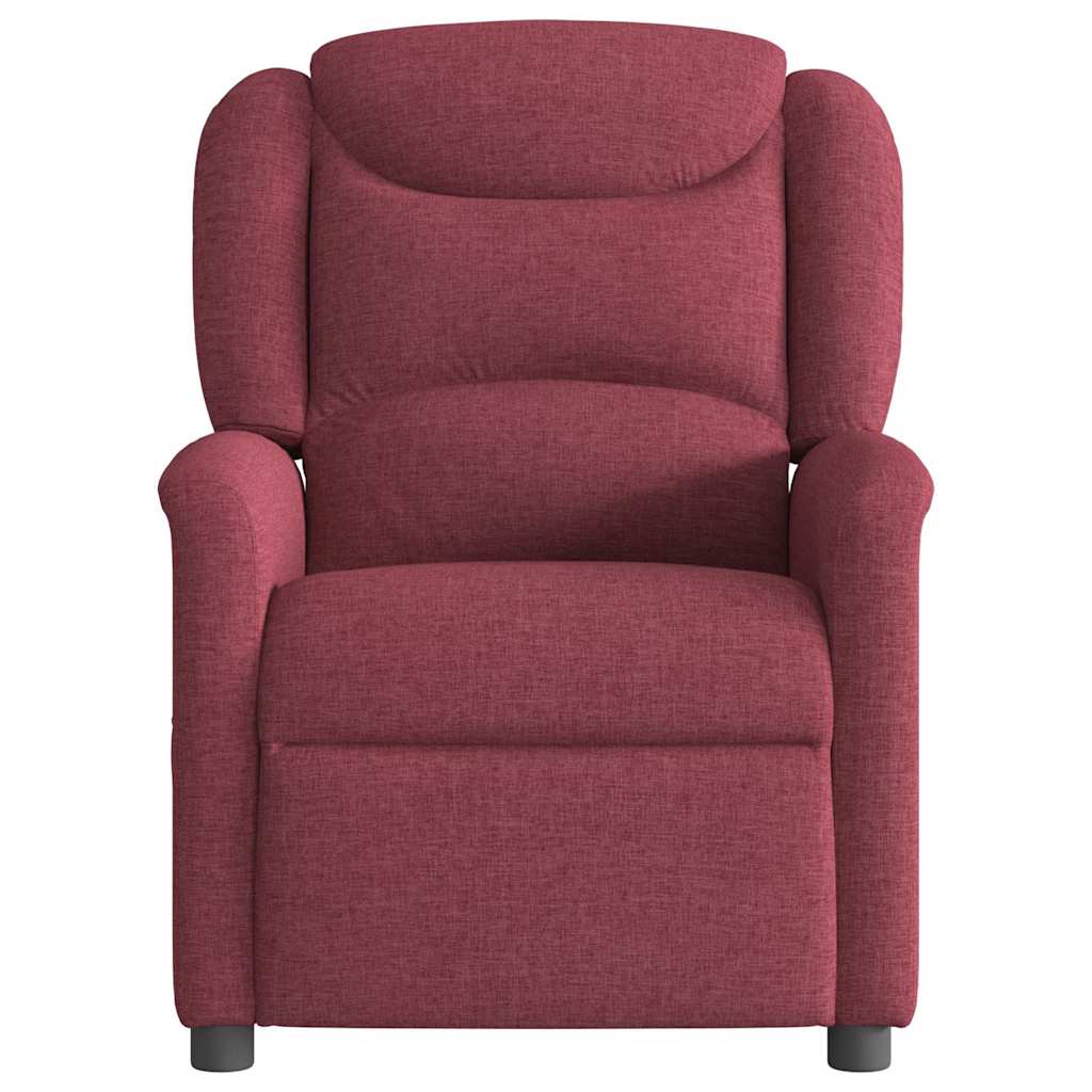 Fauteuil de massage inclinable électrique Rouge bordeaux Tissu - XIOS