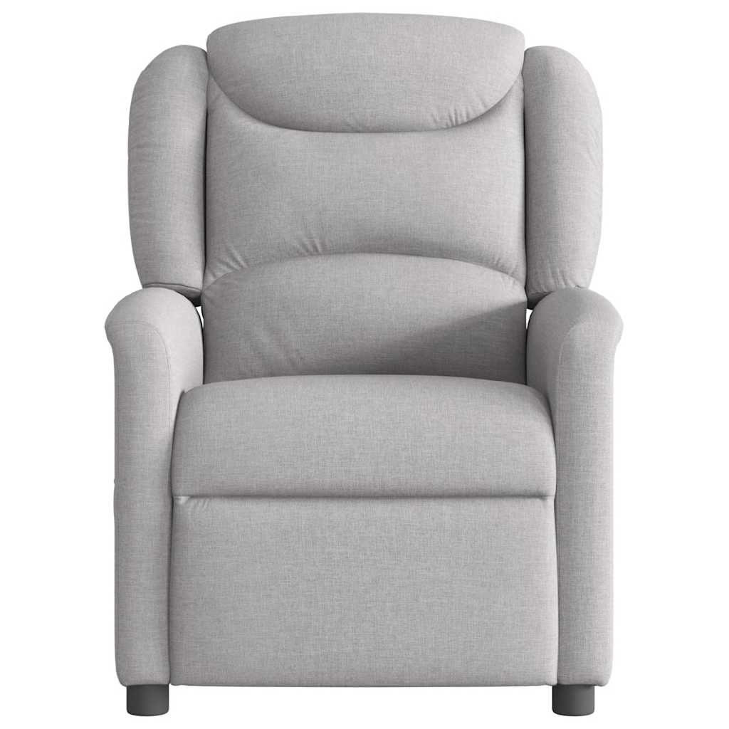 Fauteuil de massage inclinable électrique gris nuage tissu - XIOS