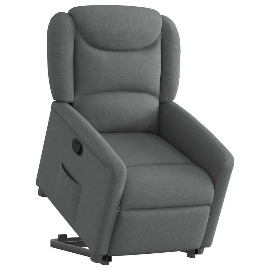 Fauteuil inclinable Gris foncé Tissu - XIOS