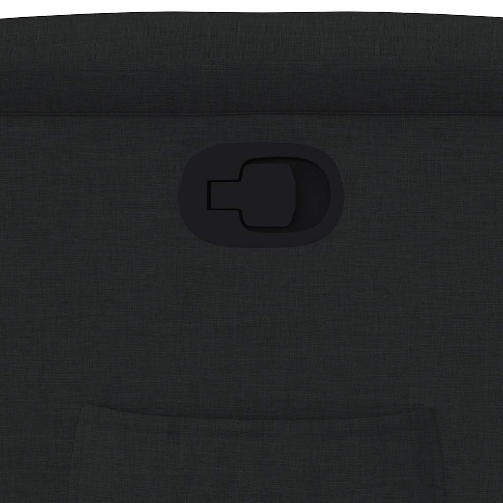 Fauteuil inclinable noir tissu