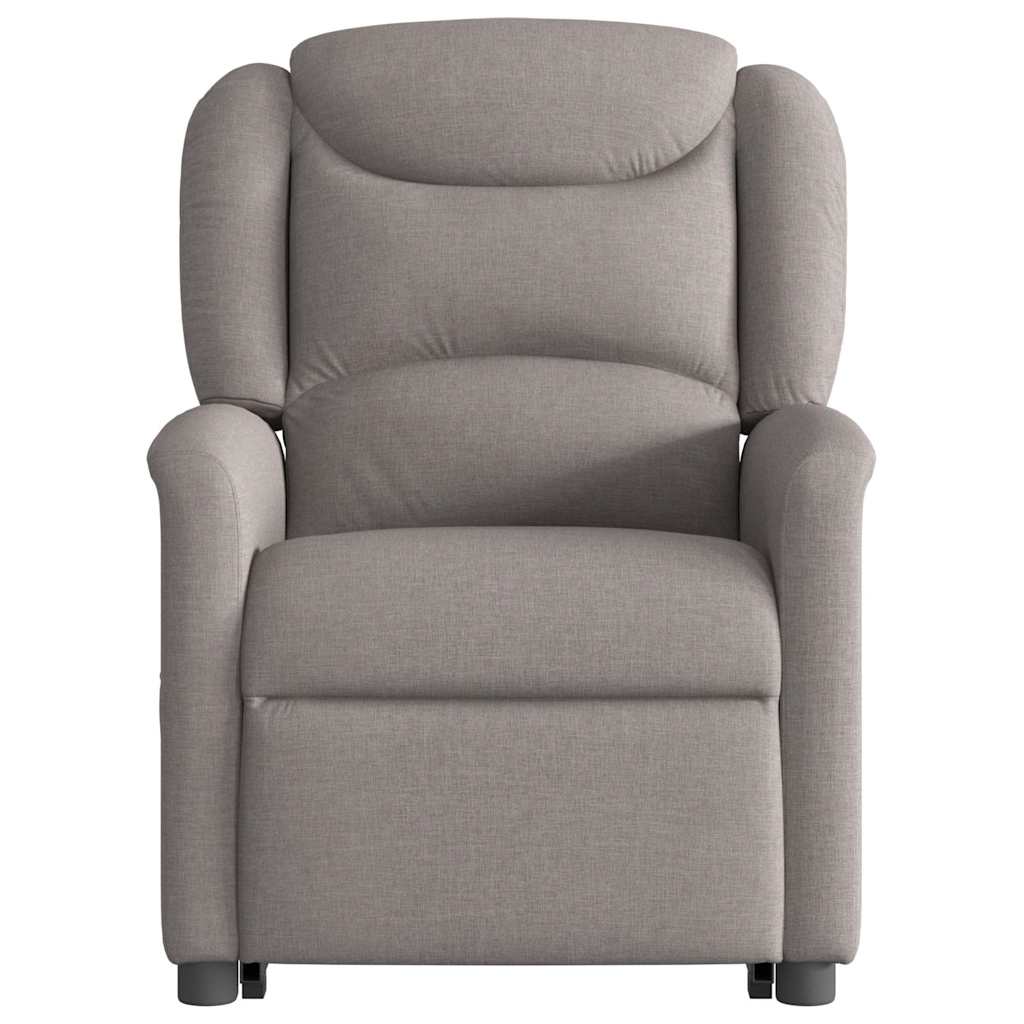 Fauteuil inclinable taupe tissu - XIOS