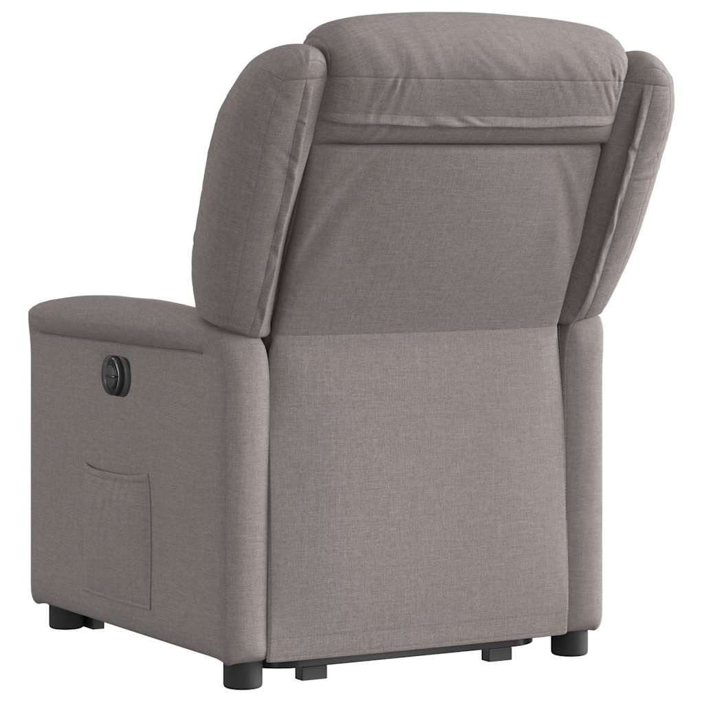 Fauteuil inclinable taupe tissu - XIOS