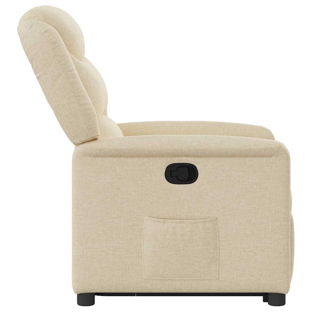 Fauteuil inclinable Crème Tissu