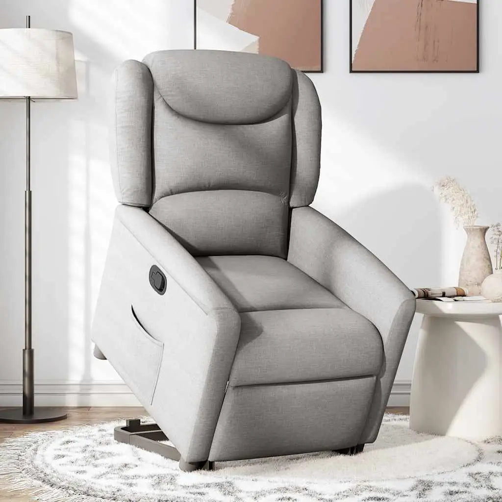 Fauteuil inclinable gris nuage tissu - XIOS