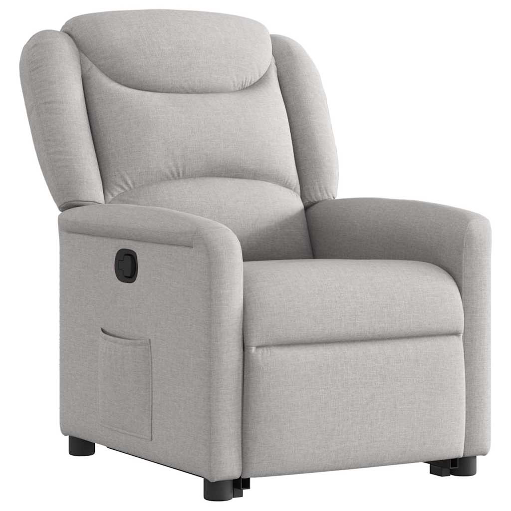 Fauteuil inclinable gris nuage tissu - XIOS