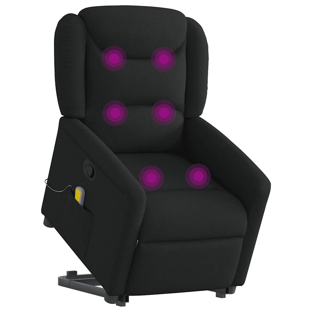 Fauteuil de massage inclinable Noir Tissu - XIOS