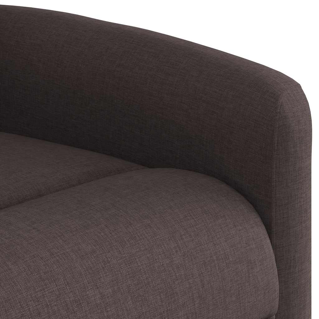 Fauteuil inclinable de massage Marron foncé Tissu - XIOS