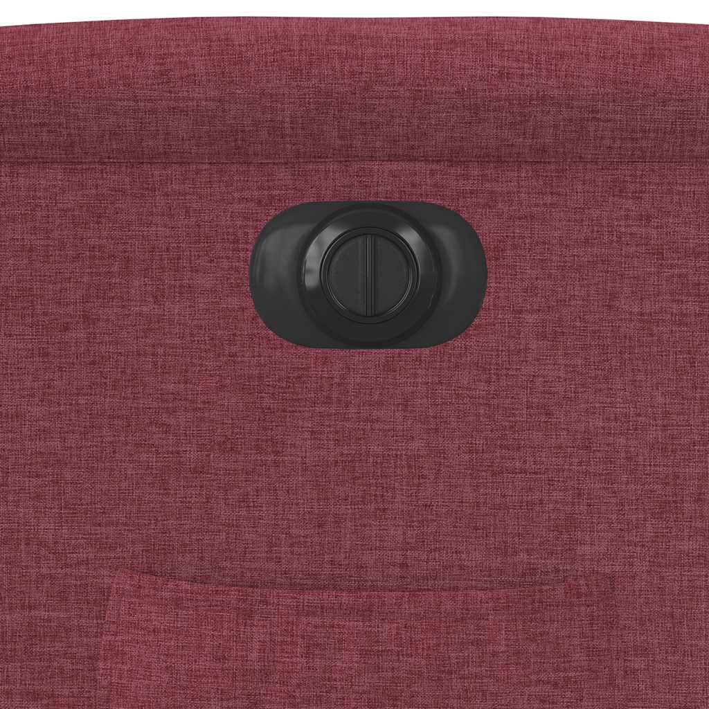 Fauteuil inclinable électrique rouge bordeaux tissu