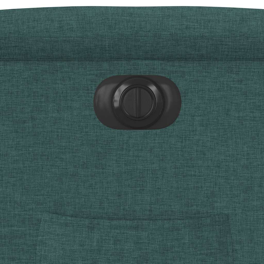 Fauteuil inclinable électrique vert foncé tissu