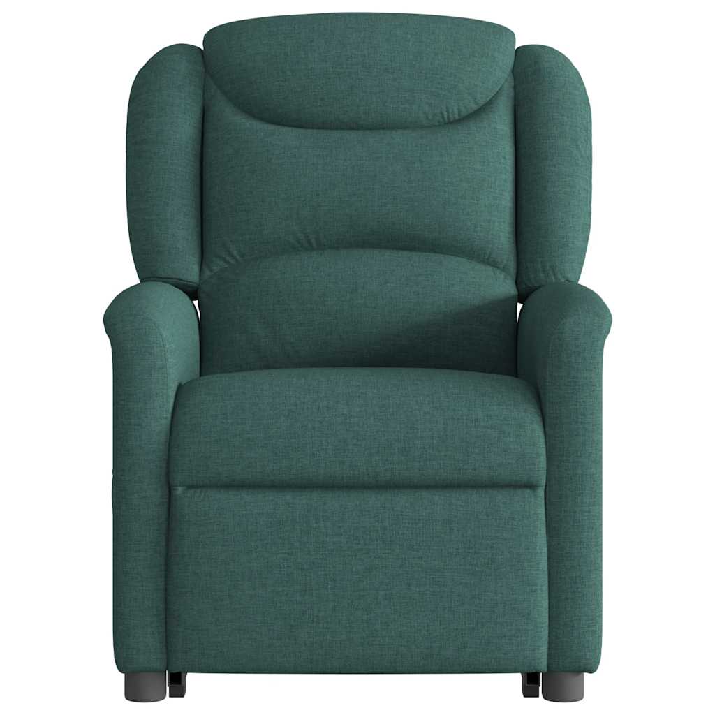 Fauteuil inclinable électrique vert foncé tissu