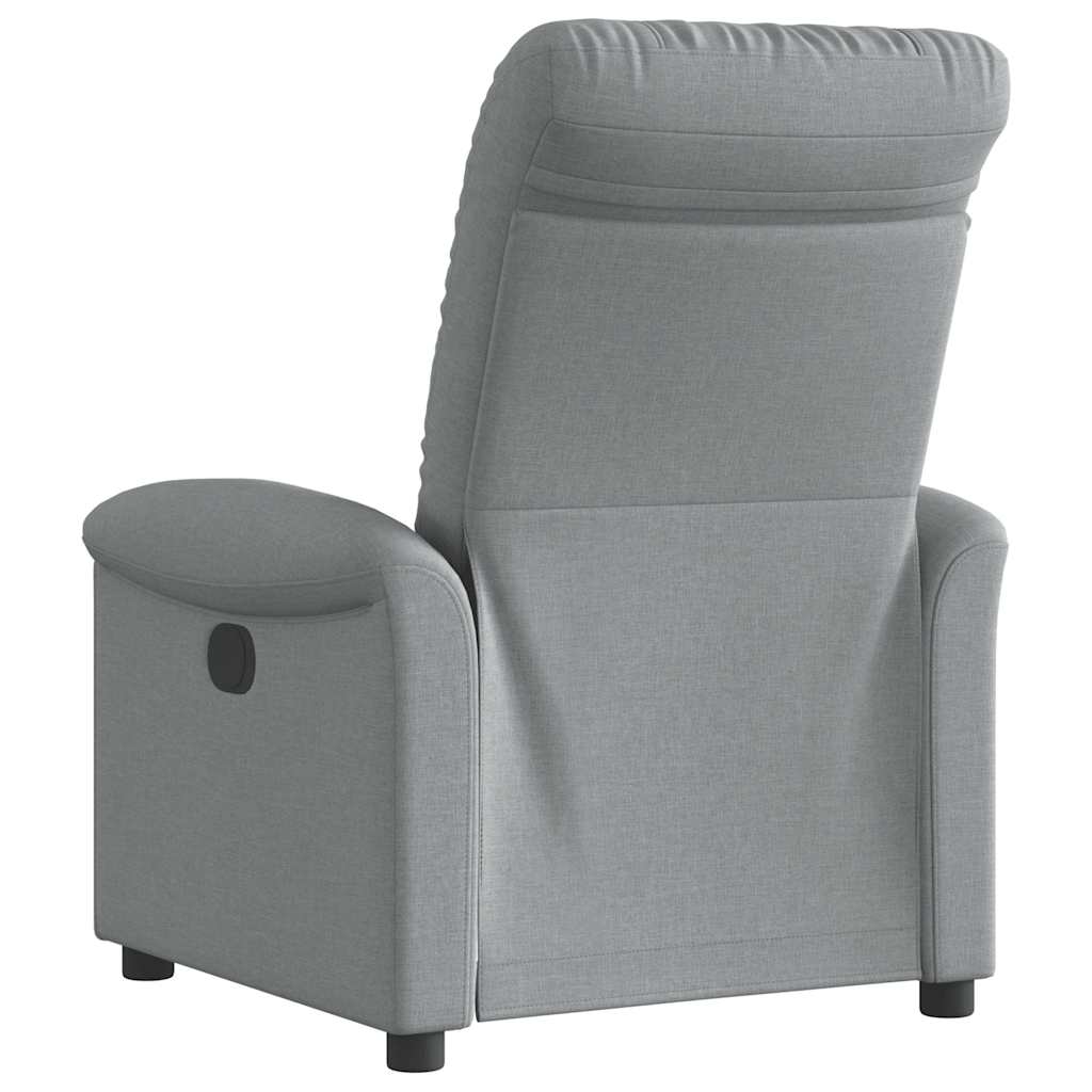 Fauteuil inclinable électrique Gris clair Tissu - XIOS
