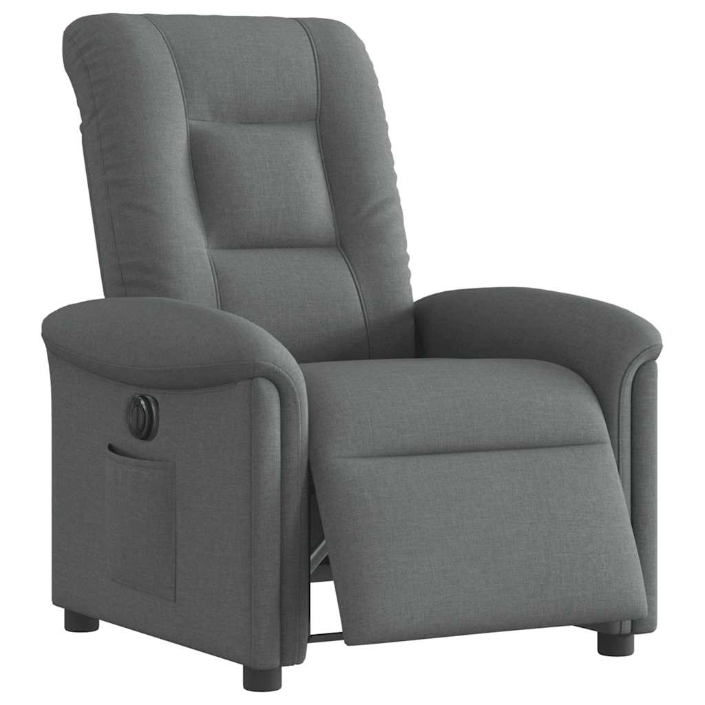 Fauteuil inclinable électrique Gris foncé Tissu - XIOS