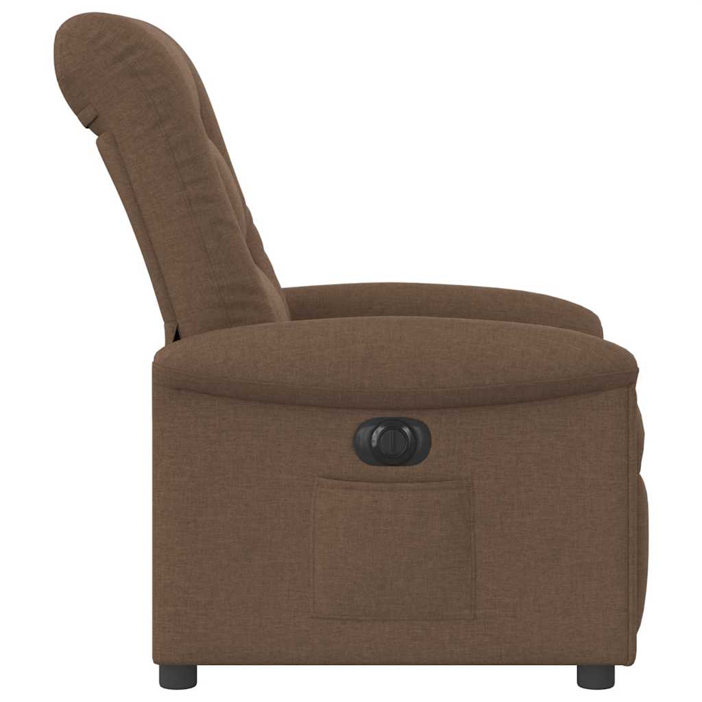 Fauteuil inclinable électrique Marron Tissu - XIOS