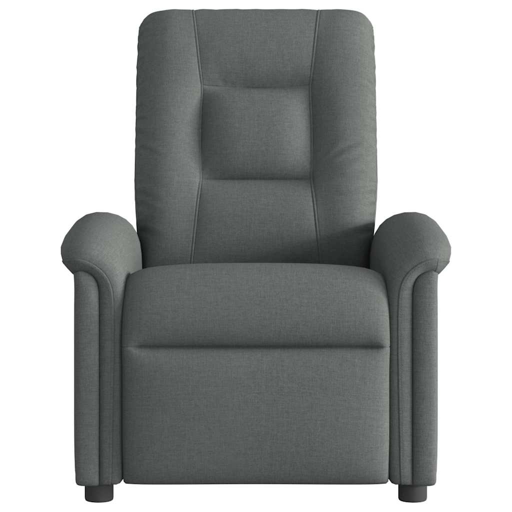 Fauteuil inclinable de massage électrique gris foncé tissu - XIOS