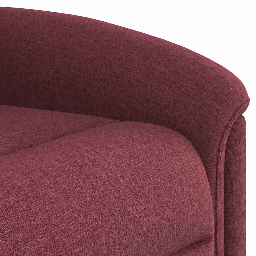 Fauteuil de massage inclinable électrique Rouge bordeaux Tissu - XIOS